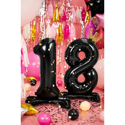 1 kit de ballons XXL avec support - Chiffre 18