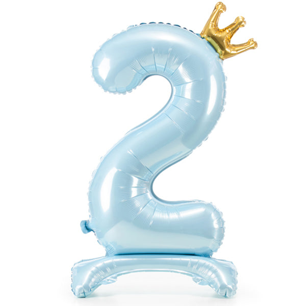 1 ballon XXL avec socle - Chiffre 2 - Prince