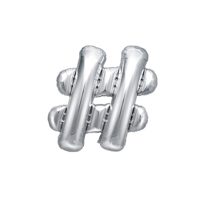1 ballon de taille XS - symbole # - argent