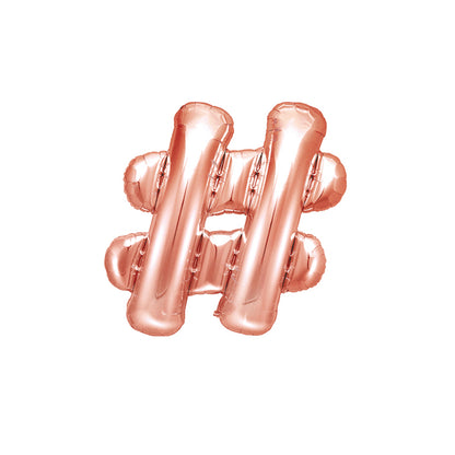 1 Ballon TP - Symbole # - Or rose
