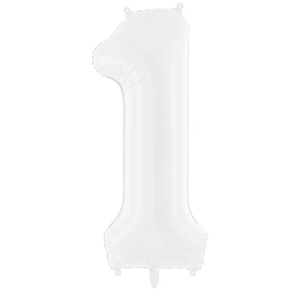 1 Ballon XXL - Chiffre 1 - Blanc