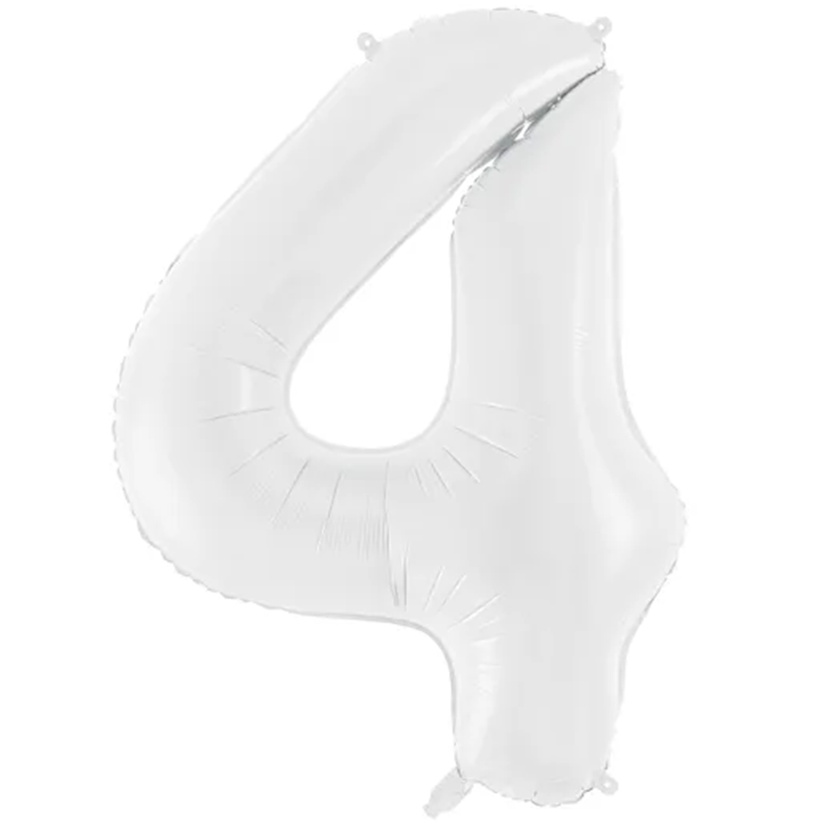 1 Ballon Géant - Chiffre 4 - Blanc