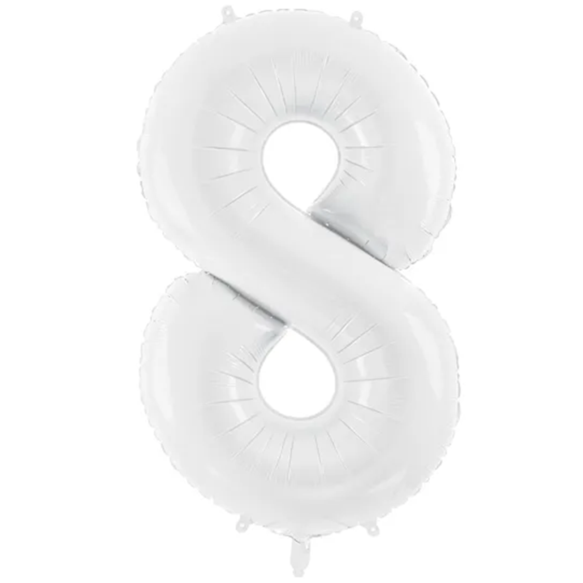 1 ballon XXL - chiffre 8 - blanc