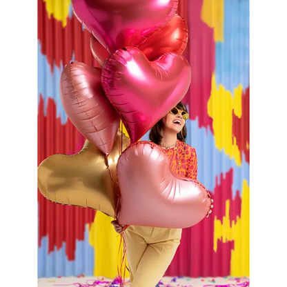 1 ballon XXL – cœur – rose