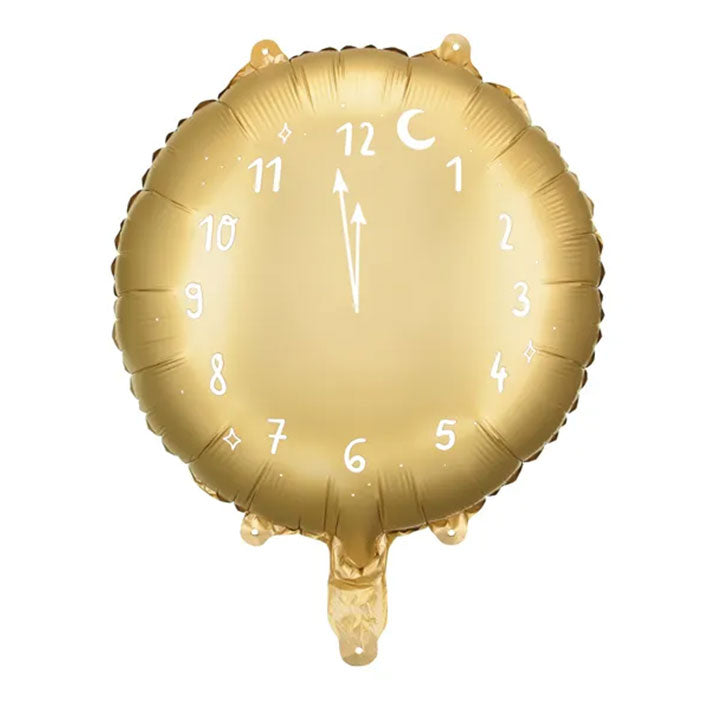 1 ballon - Horloge Or Bonne Année