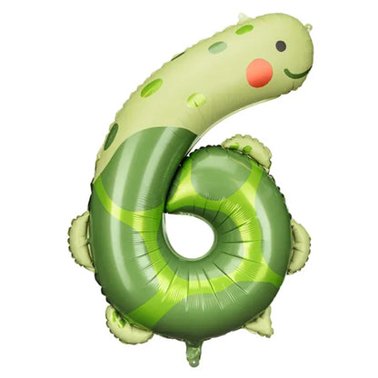 1 Ballon géant - Chiffre 6 - Tortue