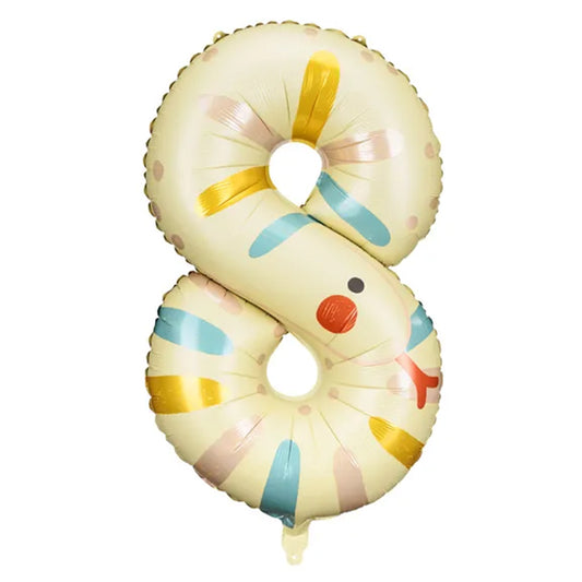 1 ballon géant - Chiffre 8 - Serpent