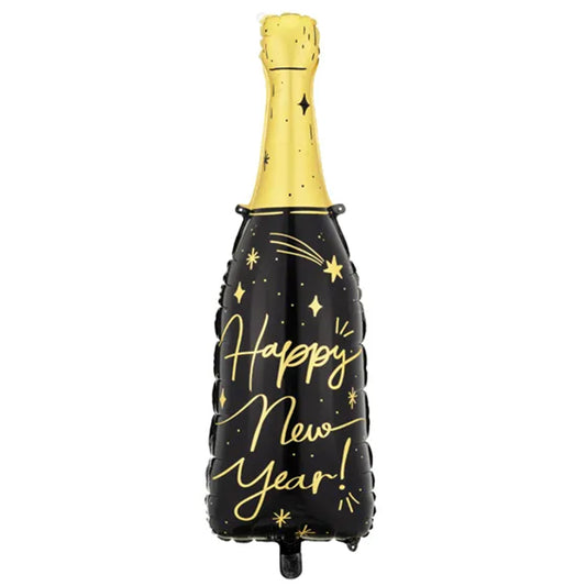 1 Ballon XXL - HNY Bottle Zwart