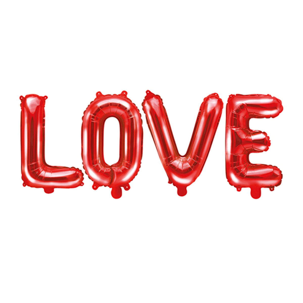 1 ballon - inscription - LOVE - rouge