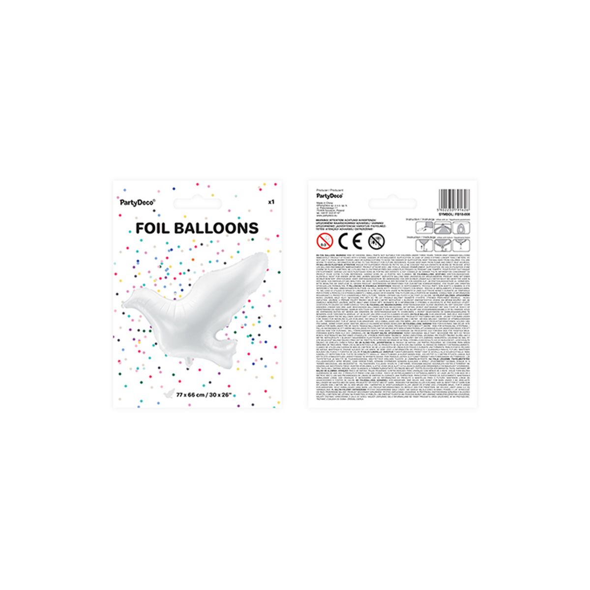 1 ballon XXL - Colombe blanche