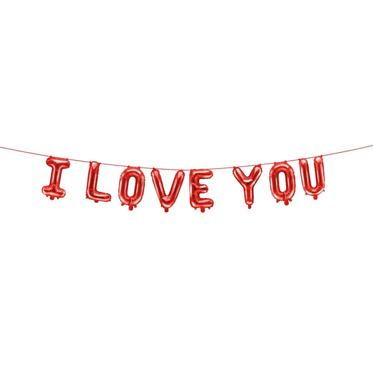 1 ballon - inscription - JE T'AIME - rouge