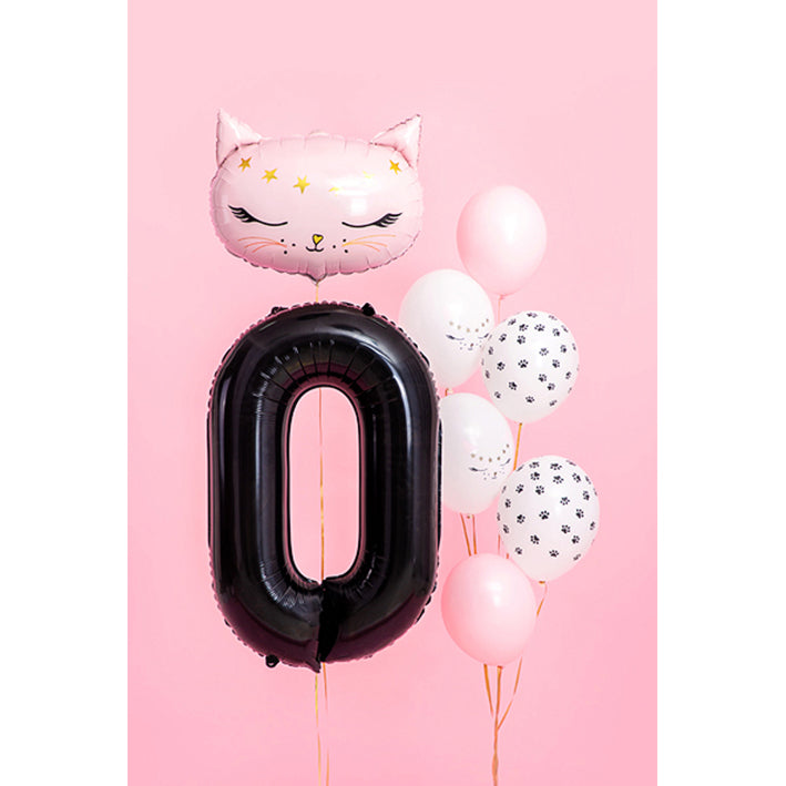 1 ballon géant - Chiffre 0 - Noir