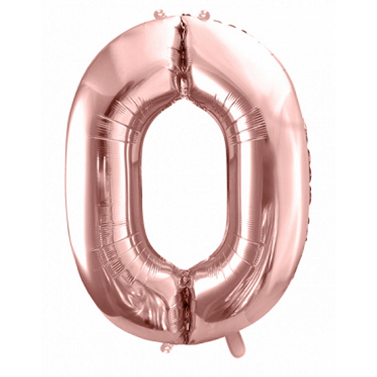 1 ballon XXL - chiffre 0 - or rose