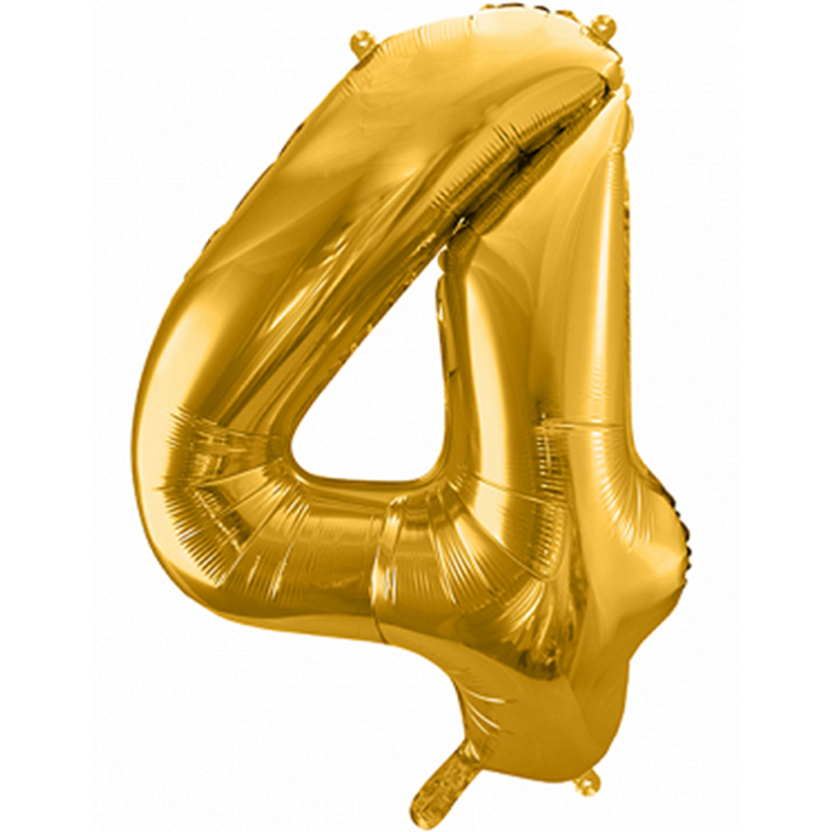 1 Ballon XXL - Cijfer 4 - Goud