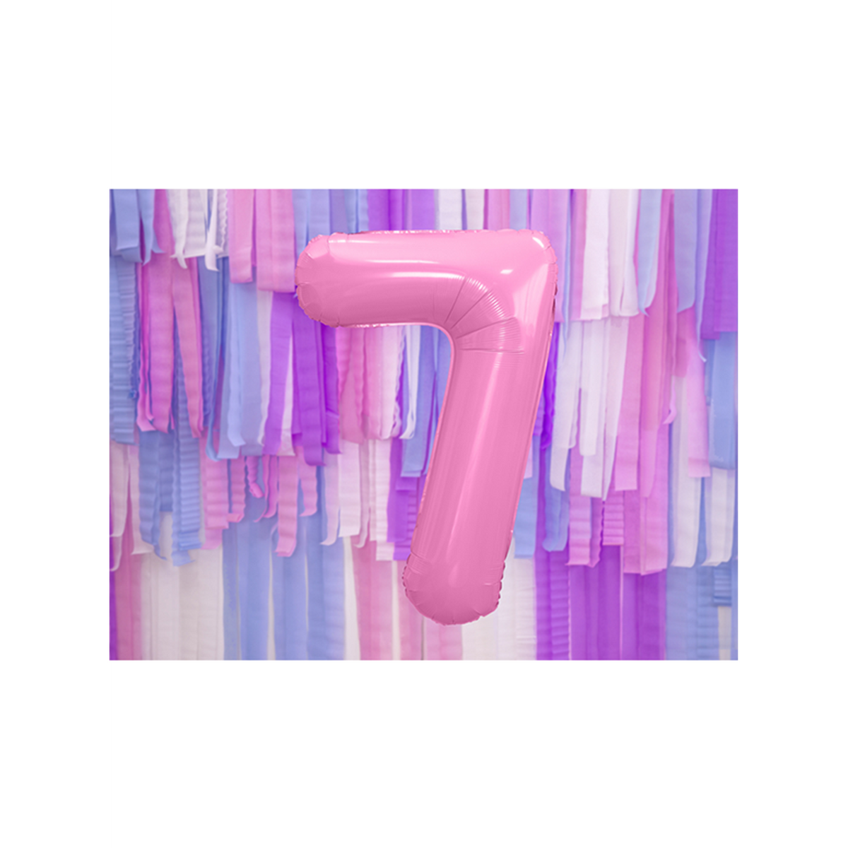 1 Ballon XXL - Chiffre 7 - Rose