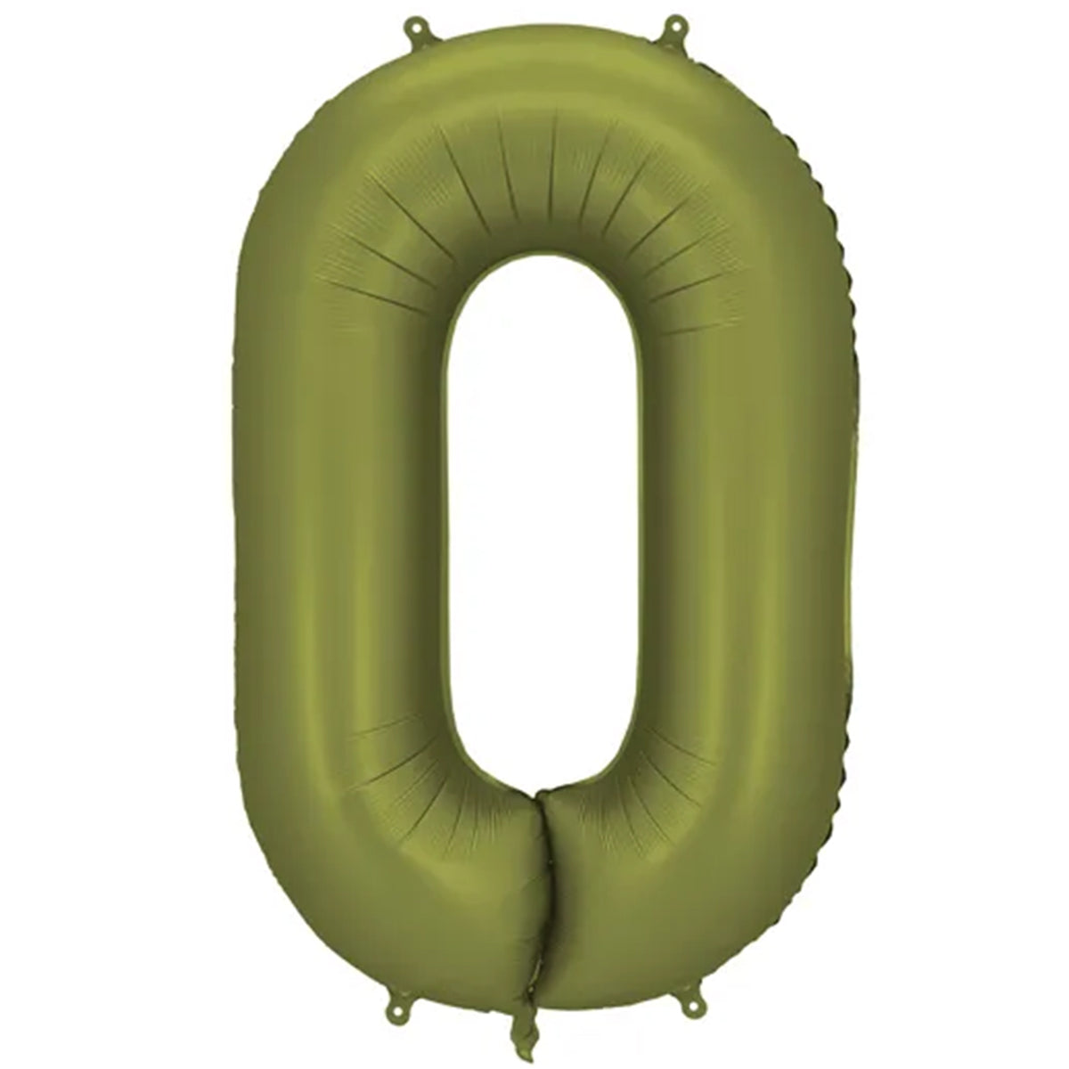 1 ballon géant - chiffre 0 - olive