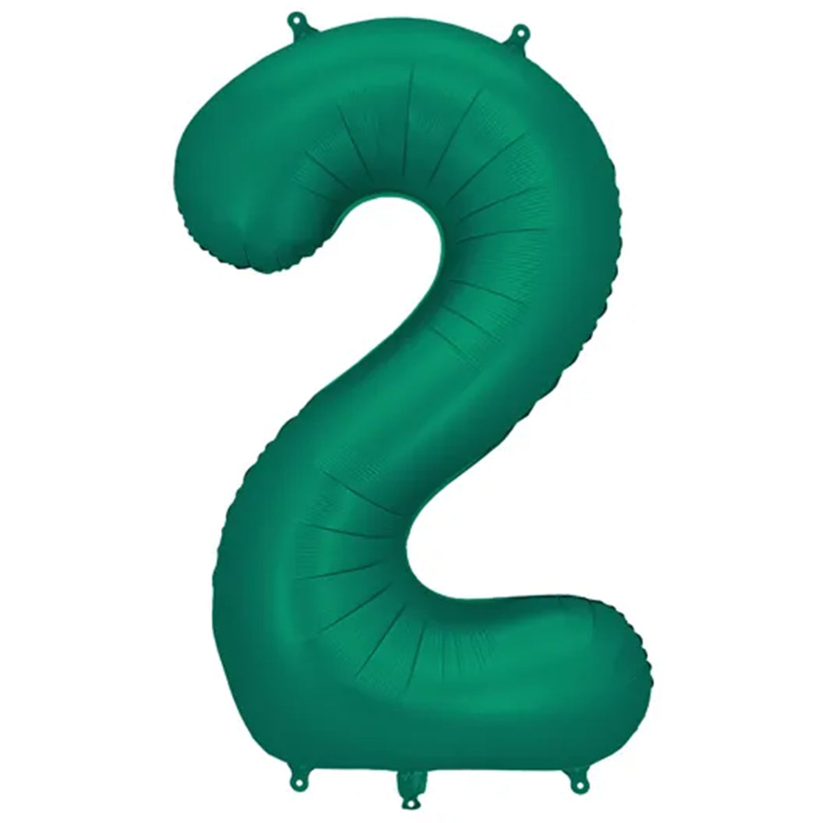 1 Ballon XXL - Cijfer 2 - Bottle Green
