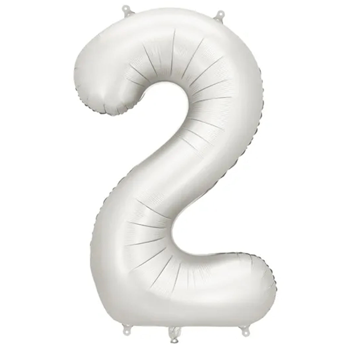 1 ballon XXL - Chiffre 2 - Argent