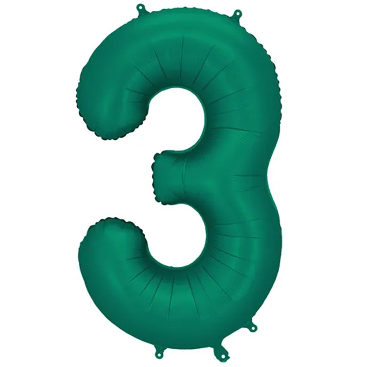 1 Ballon géant - Chiffre 3 - Vert bouteille