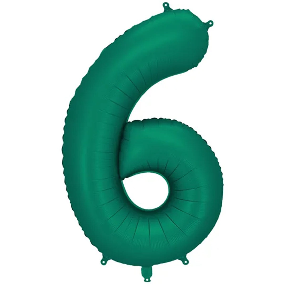 1 ballon XXL - Chiffre 6 - Vert Bouteille
