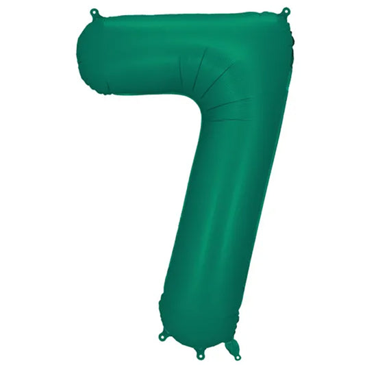 1 ballon XXL - Chiffre 7 - Vert bouteille