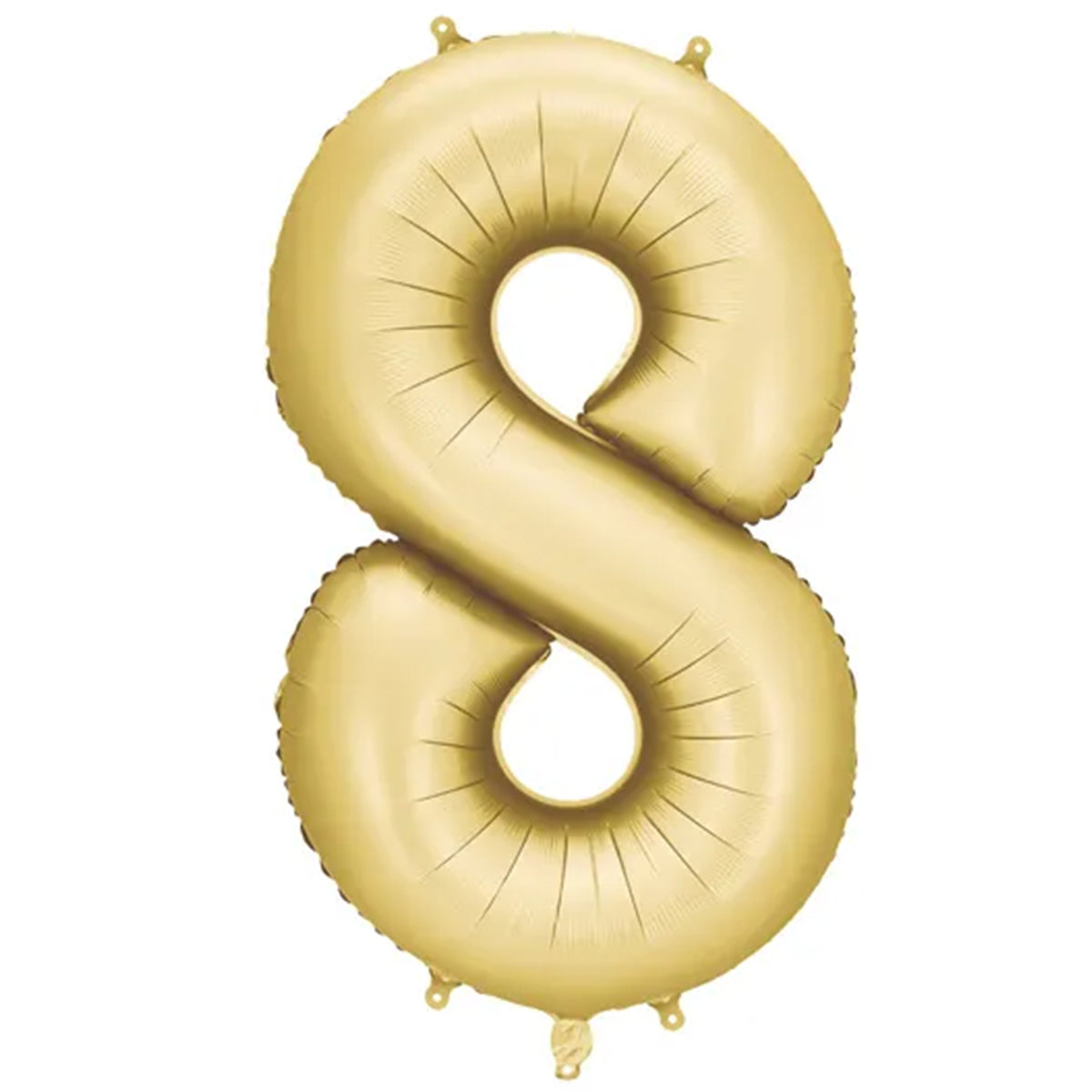1 Ballon XXL - Cijfer 8 - Goud