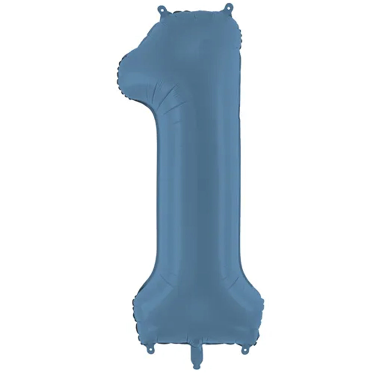 1 Ballon XXL - Cijfer 1 - Misty Blue