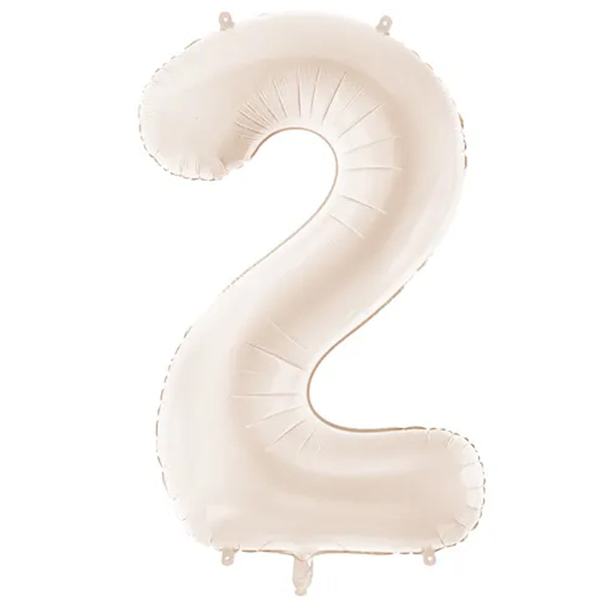 1 ballon géant - Chiffre 2 - Gris clair