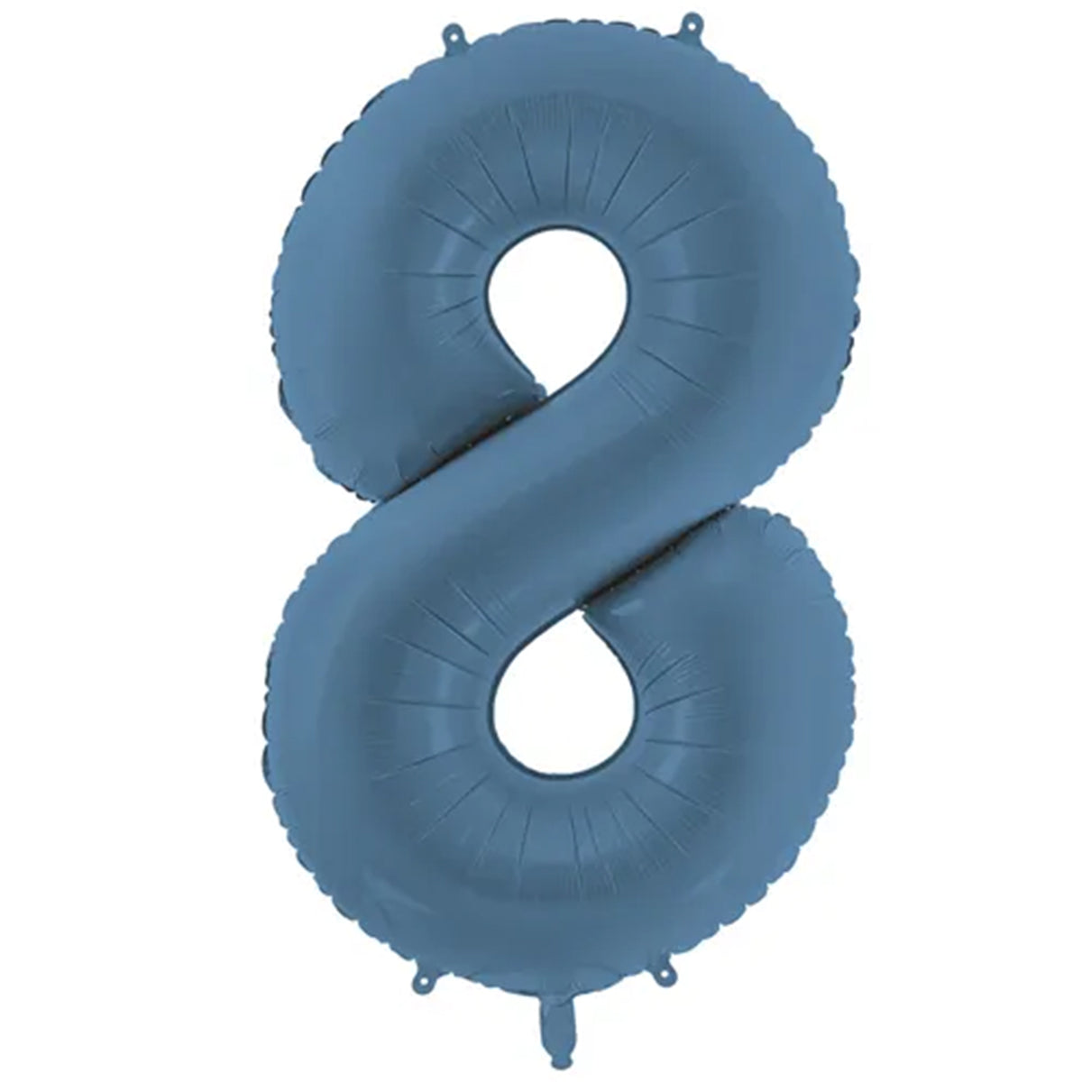 1 Ballon XXL - Cijfer 8 - Misty Blue