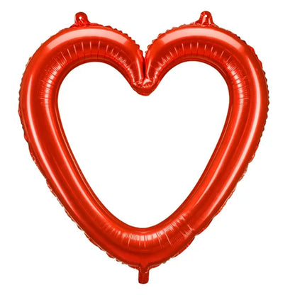 1 Ballon XXL - Hartlijst Rood