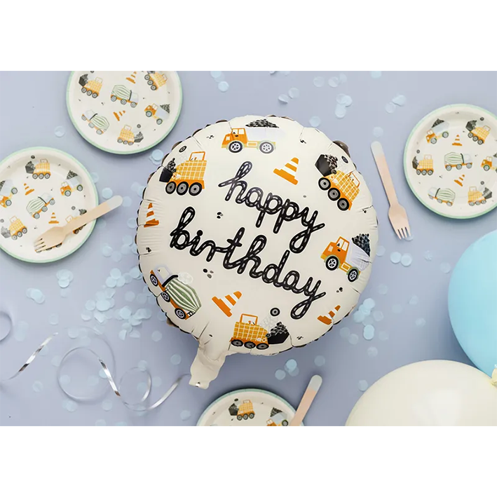 1 Ballon - Bouwvoertuigen