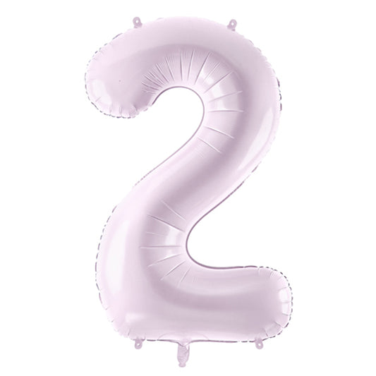 1 Ballon XL - Chiffre 2 - Violet