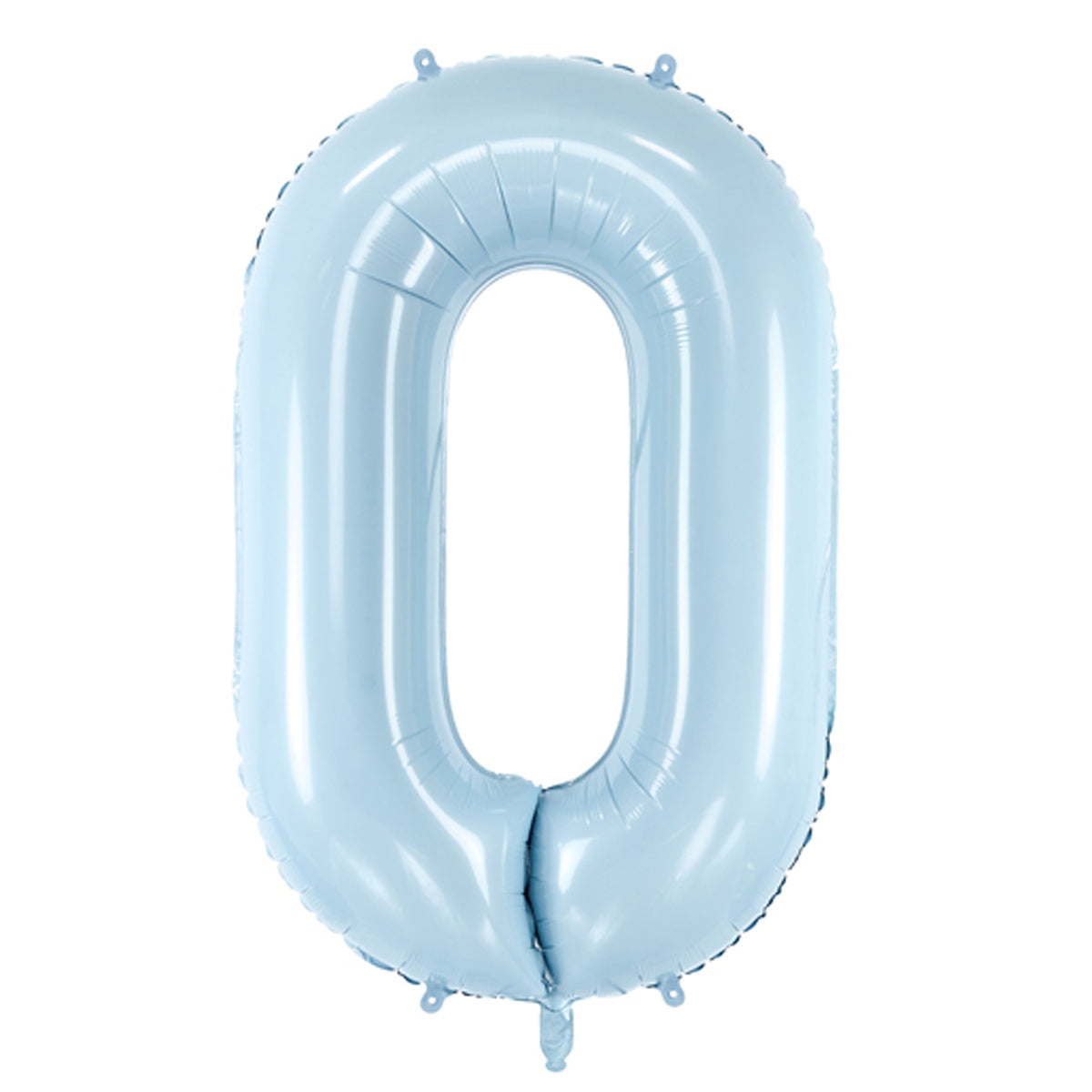 1 Ballon XL - Chiffre 0 - Bleu clair