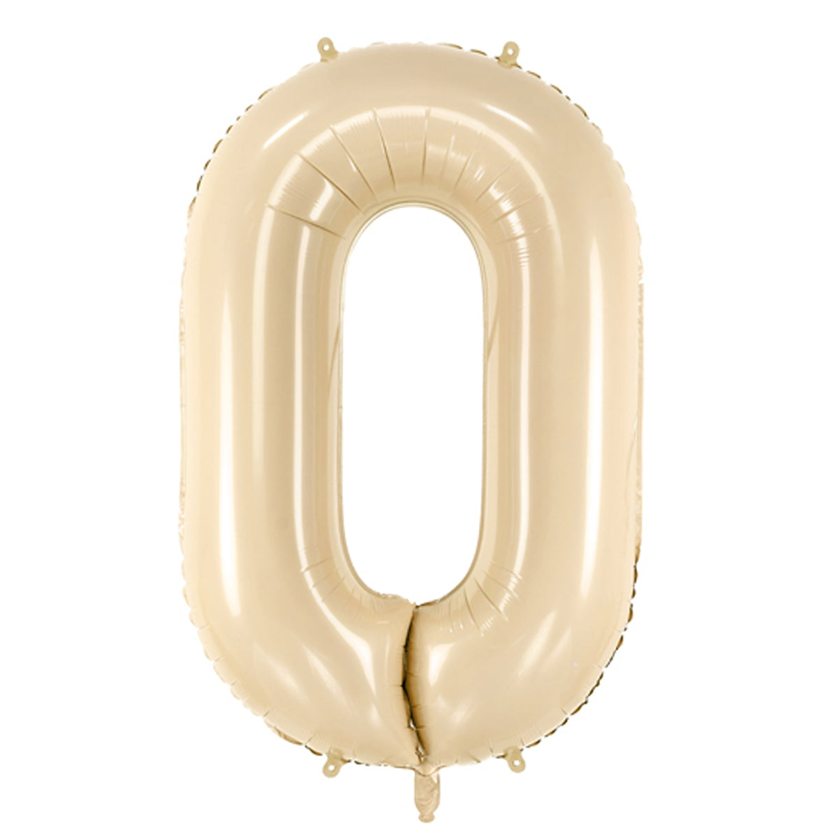 1 Ballon XL - Chiffre 0 - Beige