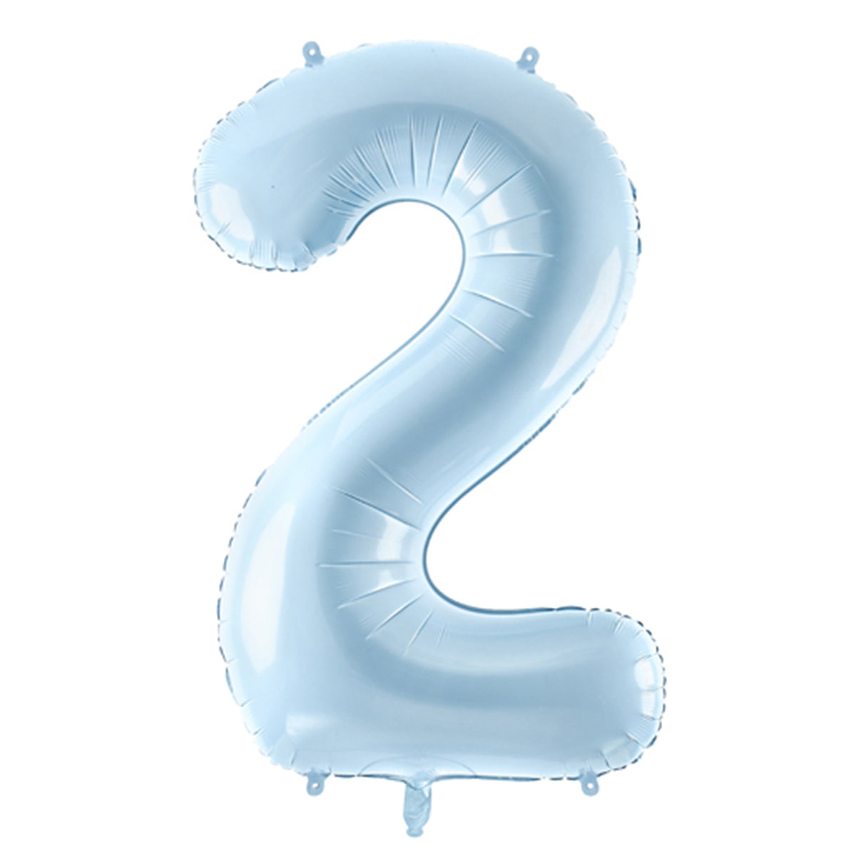 1 Ballon XL - Chiffre 2 - Bleu clair