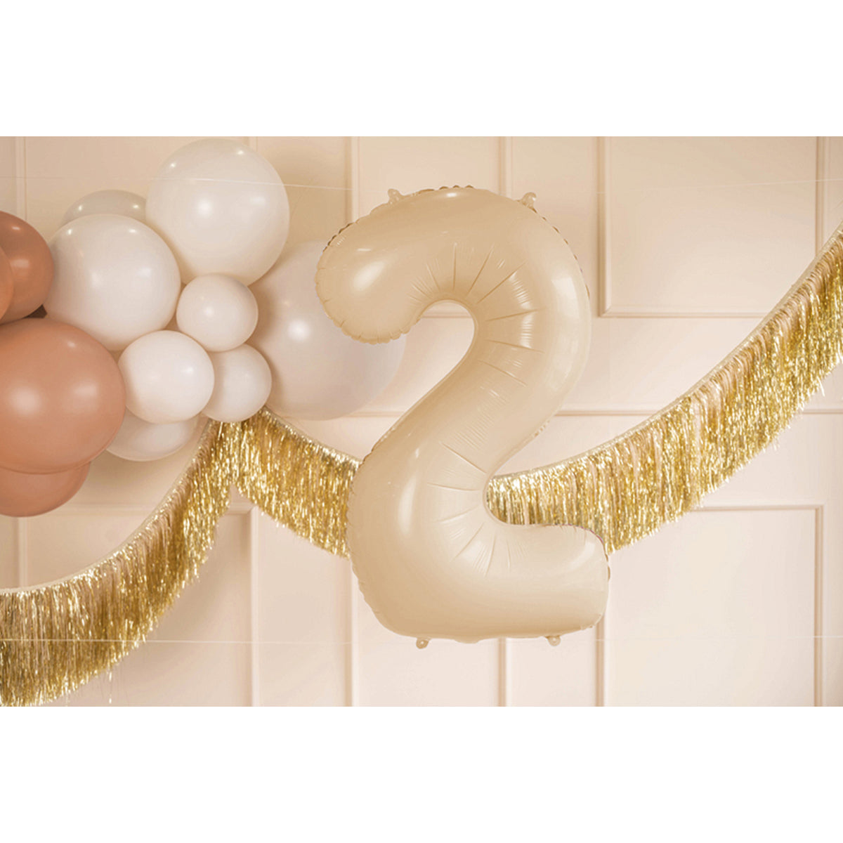 1 Ballon XL - Cijfer 2 - Beige