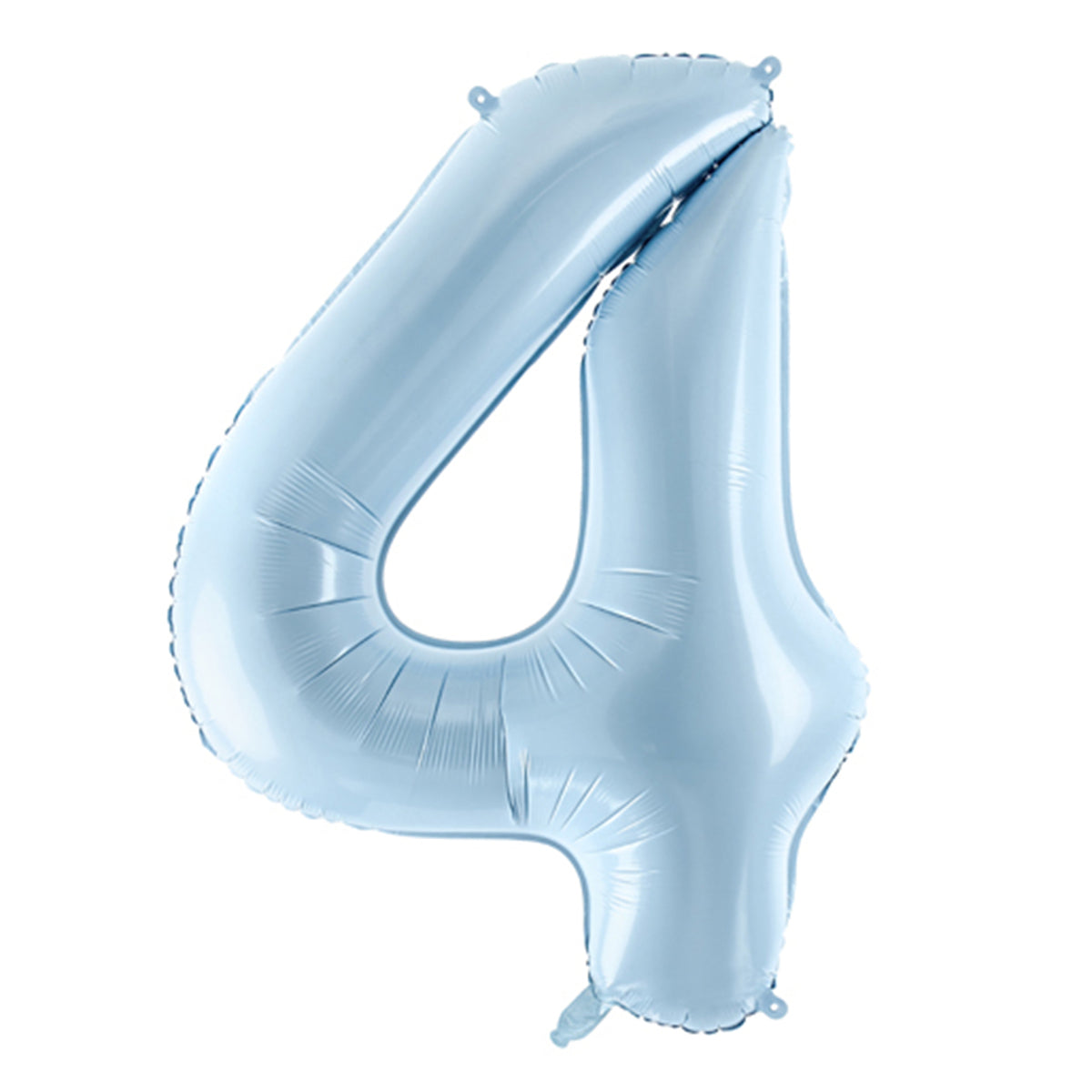 1 ballon XL - Chiffre 4 - Bleu clair