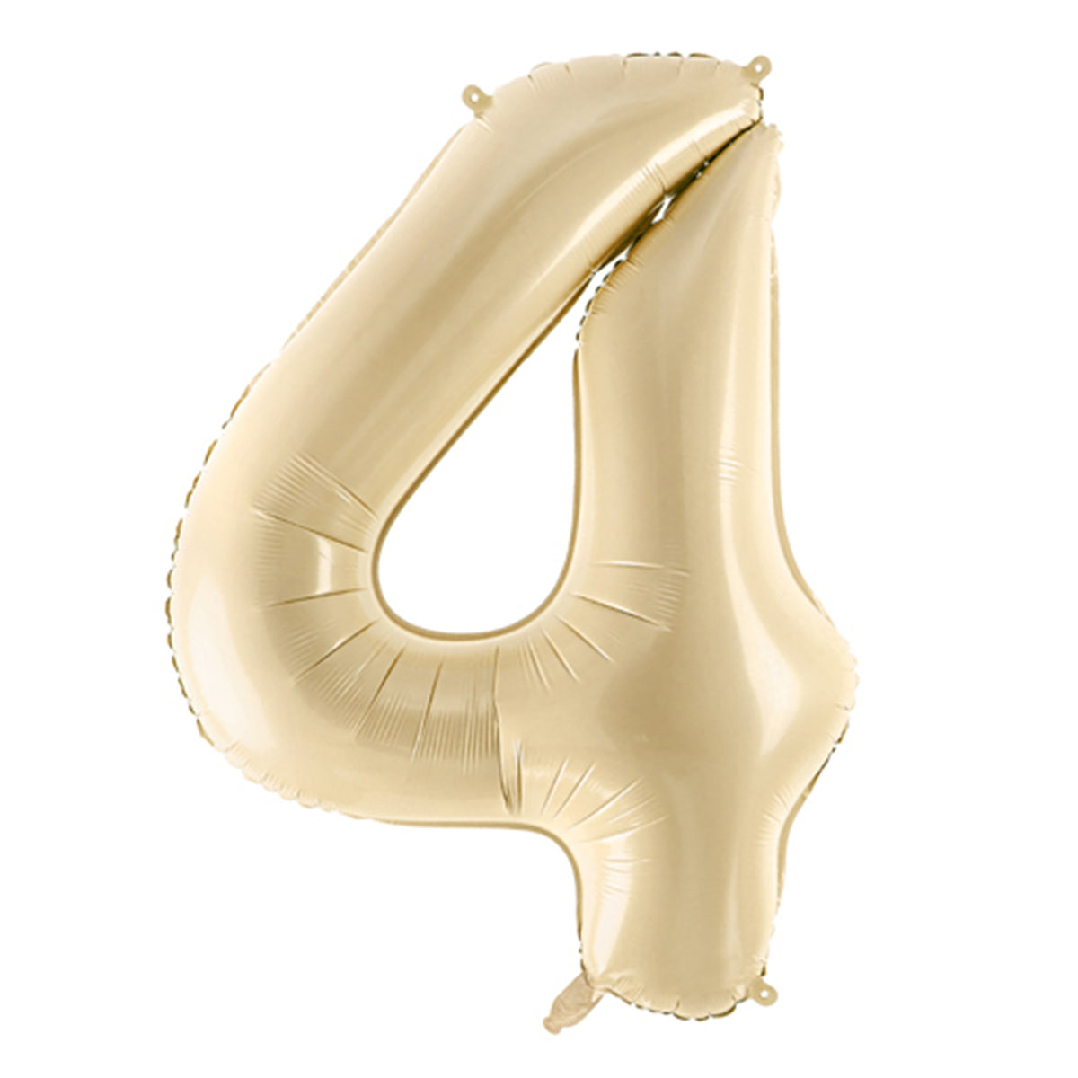 1 Ballon XL - Chiffre 4 - Beige