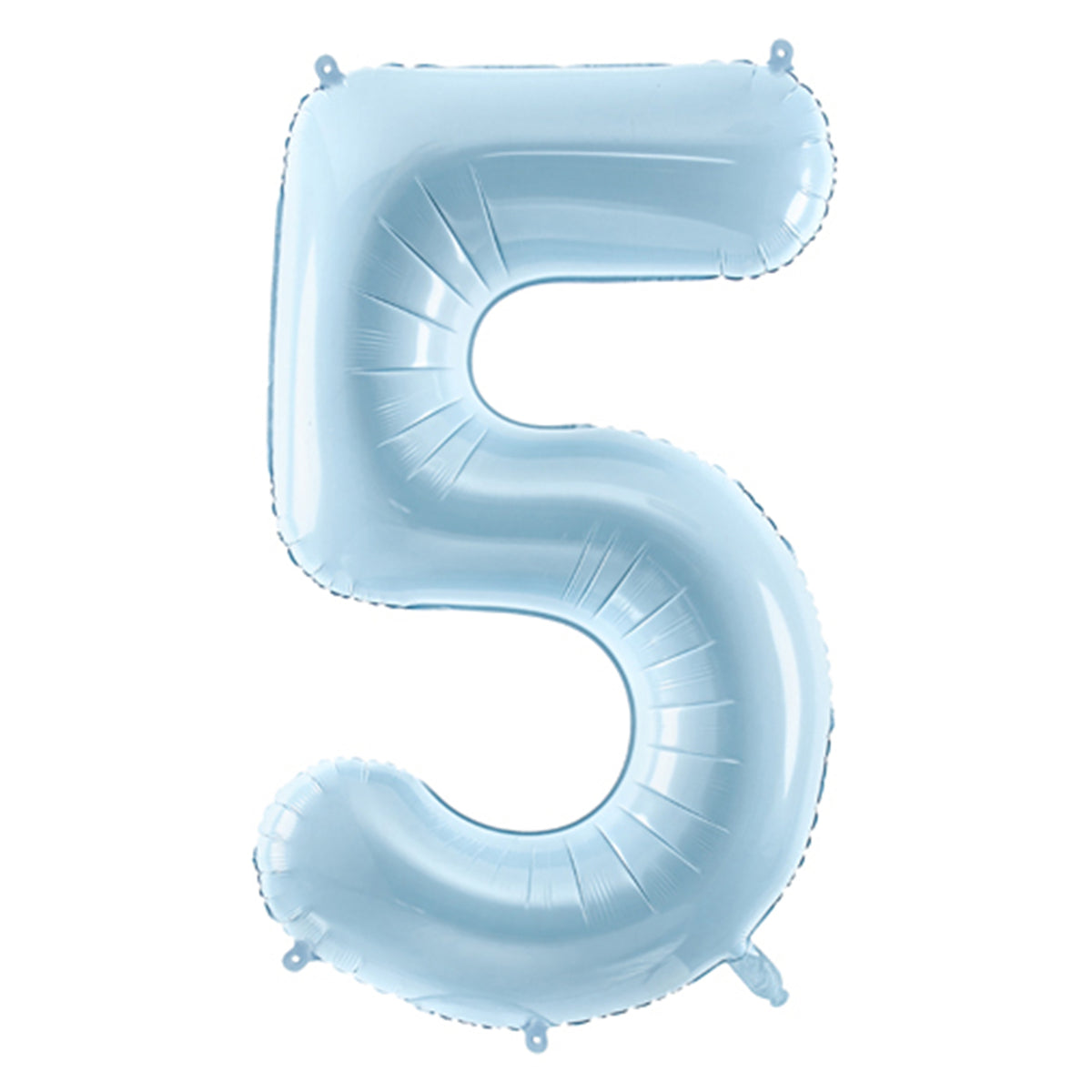1 Ballon XL - Chiffre 5 - Bleu clair