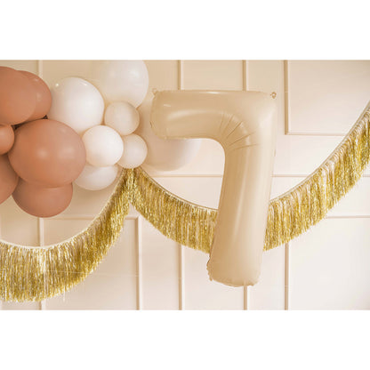 1 Ballon XL - Chiffre 7 - Beige