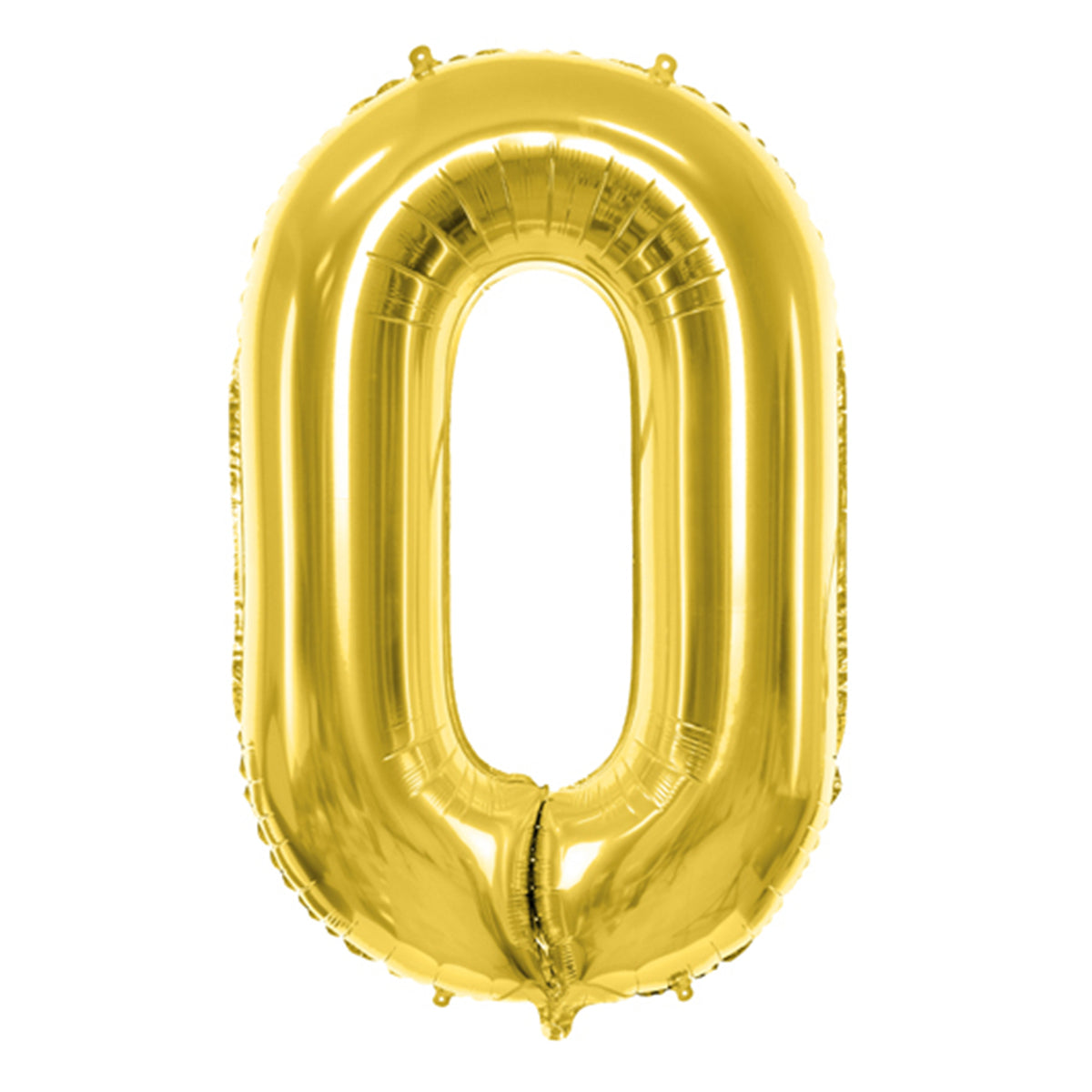 1 Ballon XL - Chiffre 0 - Or