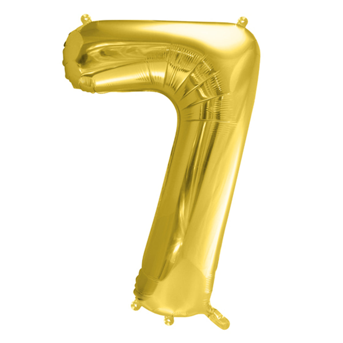 1 ballon XL - Chiffre 7 - Doré