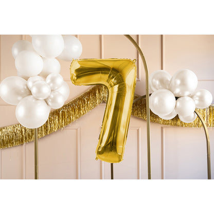 1 ballon XL - Chiffre 7 - Doré