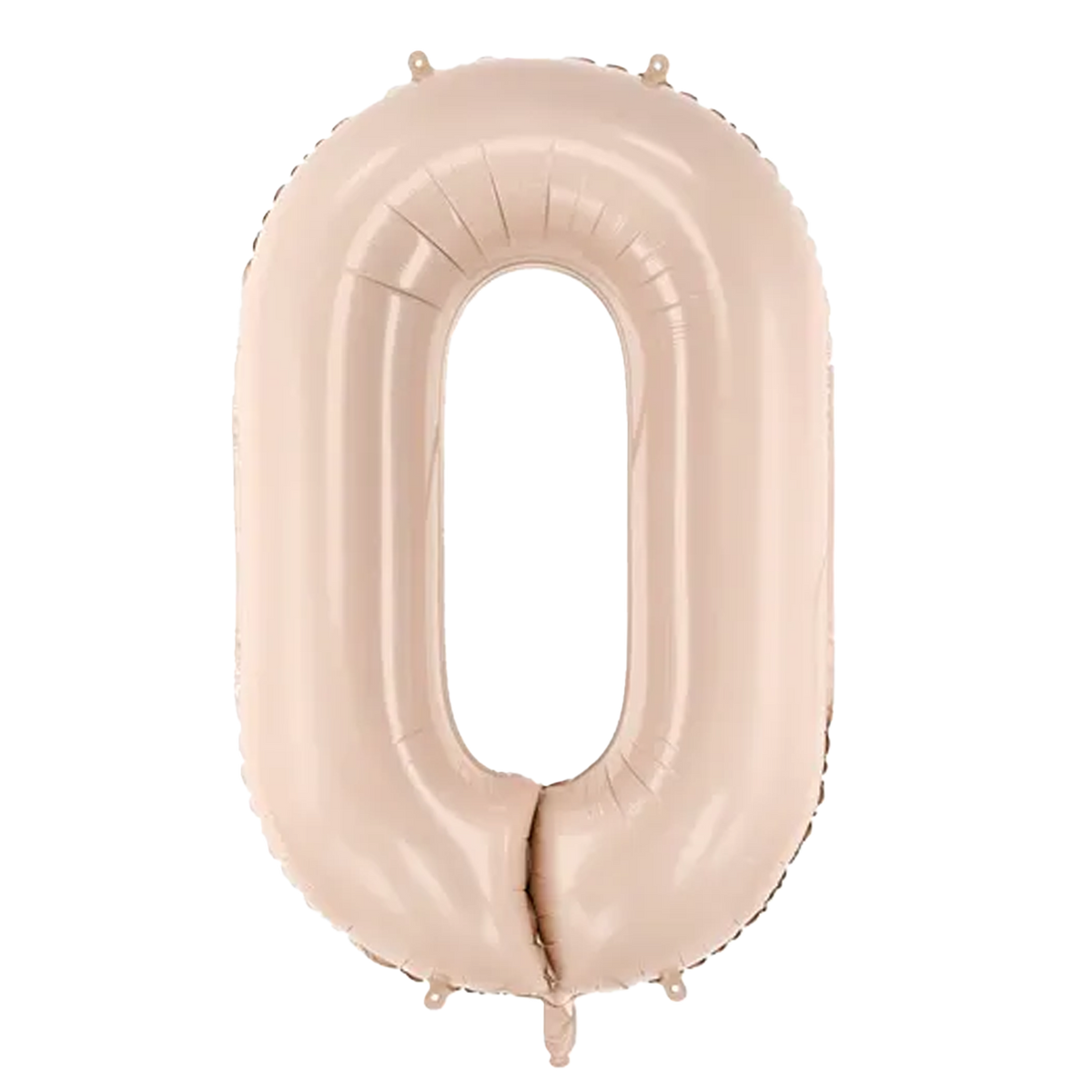 1 Ballon XL - Chiffre 0 - Beige foncé