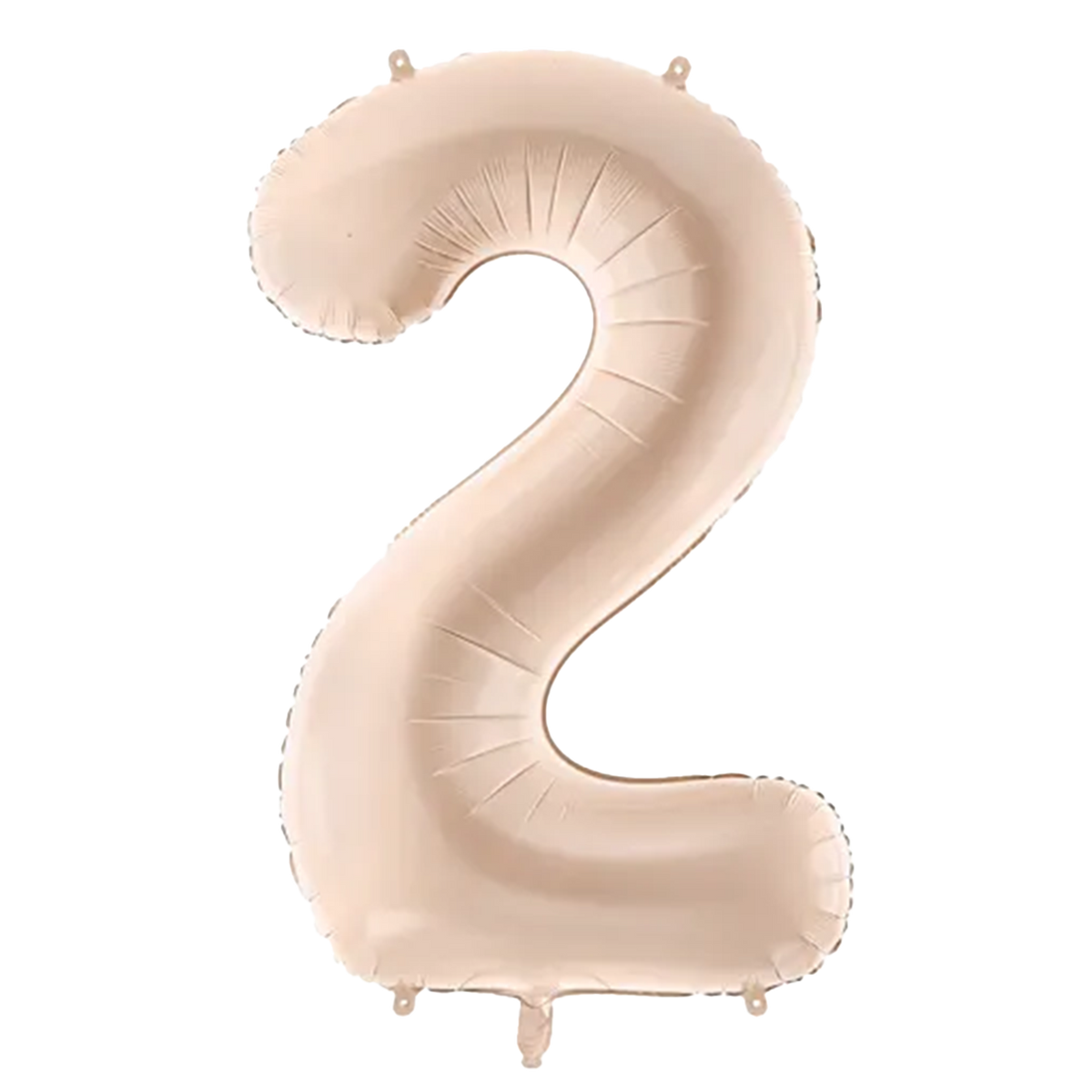 1 Ballon XL - Chiffre 2 - Beige foncé