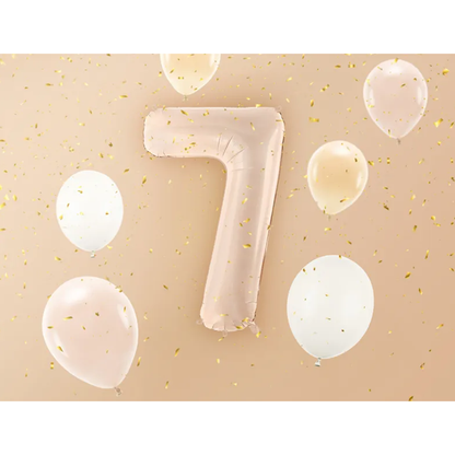 1 Ballon XL - Chiffre 7 - Beige foncé