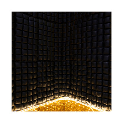 1 Ballon en aluminium de fond - Noir 72x143cm
