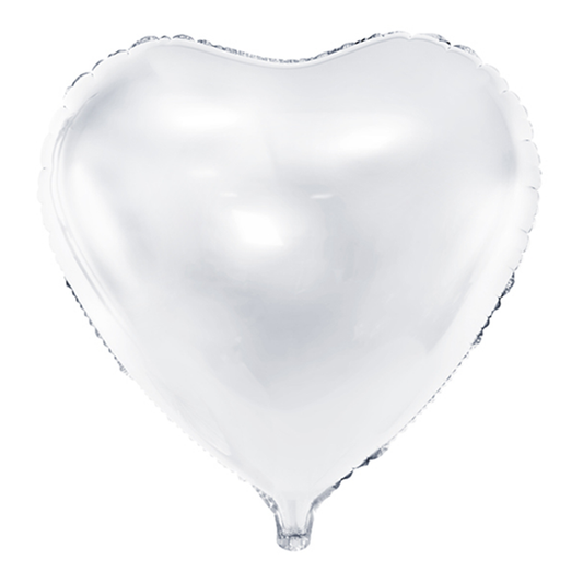 1 Ballon XXL - Cœur - Blanc