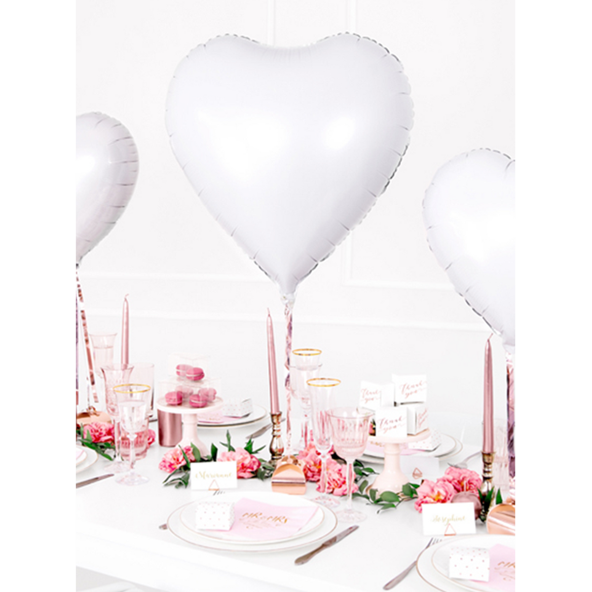 1 Ballon XXL - Hart - Wit