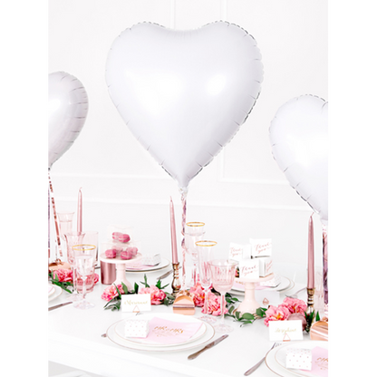 1 Ballon XXL - Hart - Wit